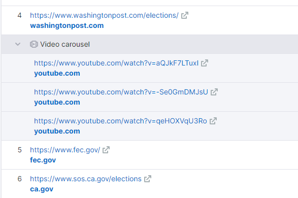 glenngabe's tweet photo. Whoa, new feature in @semrush. They rolled out a SERP feature upgrade. i.e. The urls, position, &amp; est. traffic from 38 SERP features like Top Stories, PAA, Recipes, Web Stories, etc. It's in the keyword overview reporting &amp; the organic research reporting https://t.co/nPt9QwWtD5 https://t.co/sdUDyNiDPb