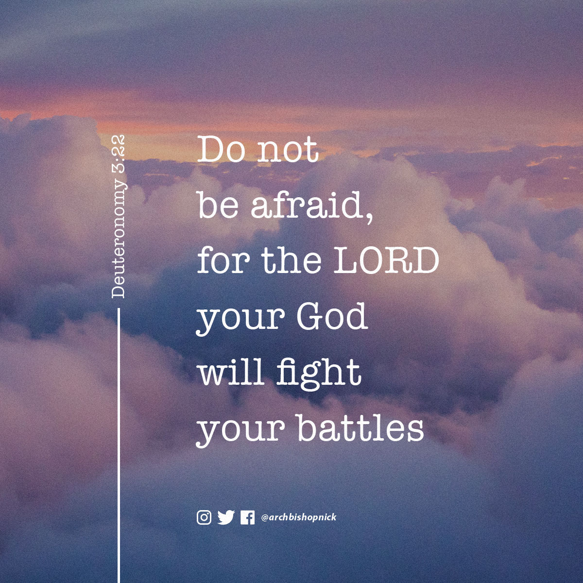 ArchbishopNick's tweet image. Do not be afraid, for the Lord your God will fight your battles and give you victory.

#ArchbishopNick
#PrayerNuggets
#YearofOverflow