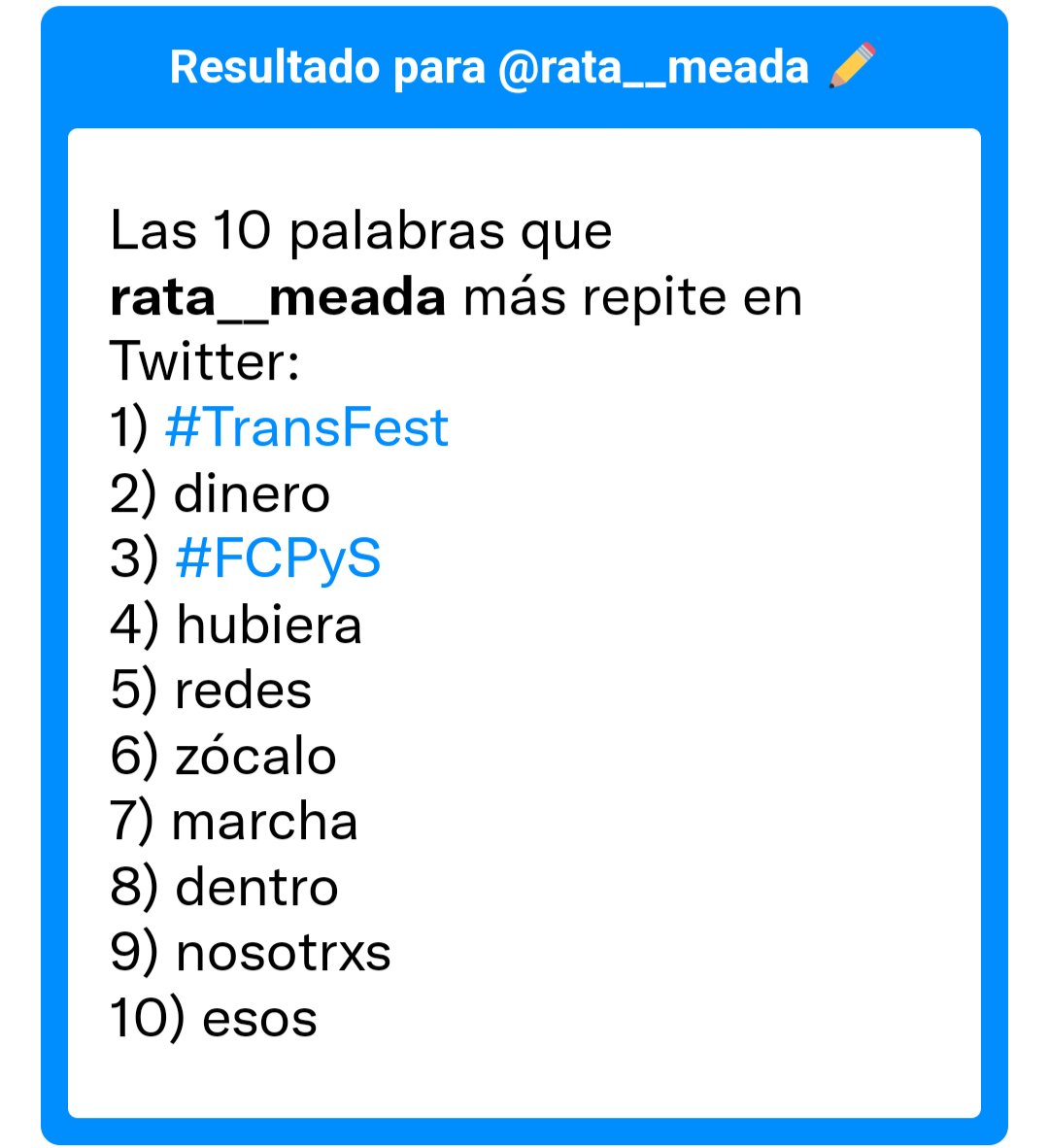rata__meada's tweet photo. Me enorgullece mucho que el #TransFest sea de lo que más se repite en mi Twitter 🥺🥺🥺
Les dejo link de dónde lo hice https://t.co/QFSkufa54w https://t.co/3ZYn8EcCN0
