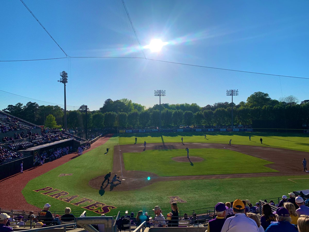EastCarolina's tweet photo. Hello from Clark-LeClair and Johnson Stadium πβΎοΈπ₯π #ECUViews https://t.co/fytvpZUJk1