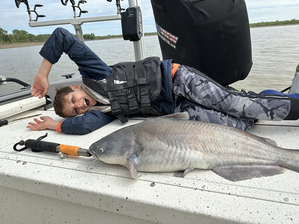 Crushed it this weekend with my boy! Thx txcatfishguide.com Chad Ferguson for an awesome day!