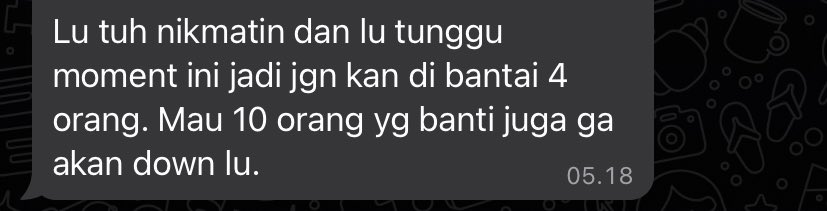 I lick every drop of my blood.