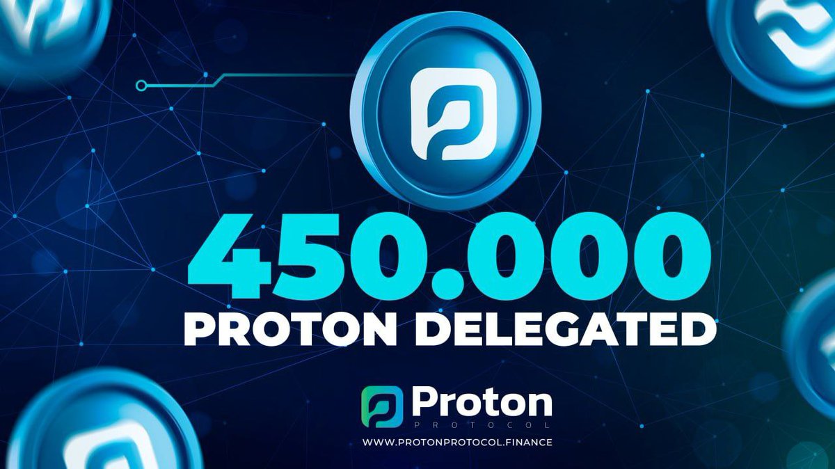 💲Staking Fee Distribution  -Pool Proton 

🪙 450.000 PROTON DELEGATED 

➡️Description                            %
➡️Development                         3%

👉More information: t.me/ProtonProtocol…