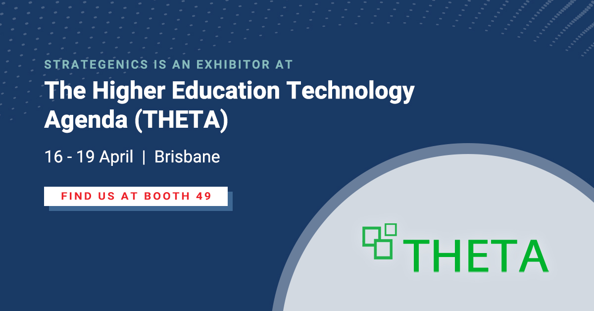 Strategenics's tweet photo. Less than a week to go until @THETAConference  2023! We're looking forward to seeing everyone there.

If you're one of the 600+ attendees going to the event, make sure to stop by our booth and say hello to the Strategenics team! 👋

#HigherEducation #THETA2023 https://t.co/tCAAjN8N3l