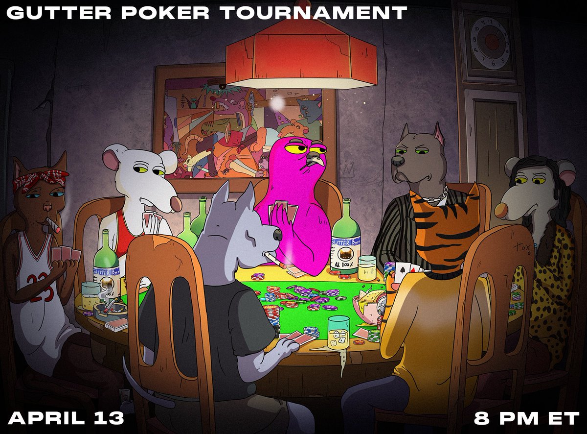 Poker Tournament Thursday Night! 

This will be taking place on ClubGG (ID: 233380)

Registration is open now until 10 minutes after 8PM EST on the 13th! 

Join the group now so you don't have to rush last minute. 

GG <a href="/GutterCatGang/">Gutter Cat Gang</a>