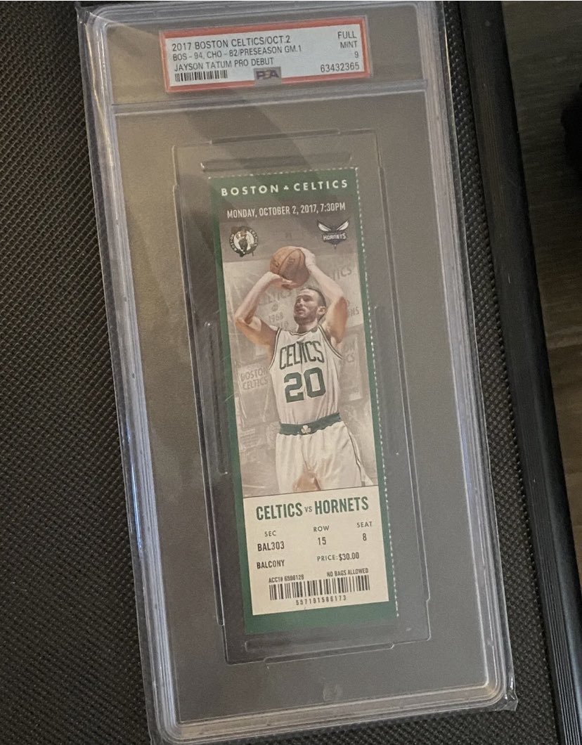 CardsNAutos's tweet photo. @CollectionRbt Would Tatum NBA debut- psa9 POP 1 (two 10s) ge of interest? https://t.co/PBoYZCo9vf