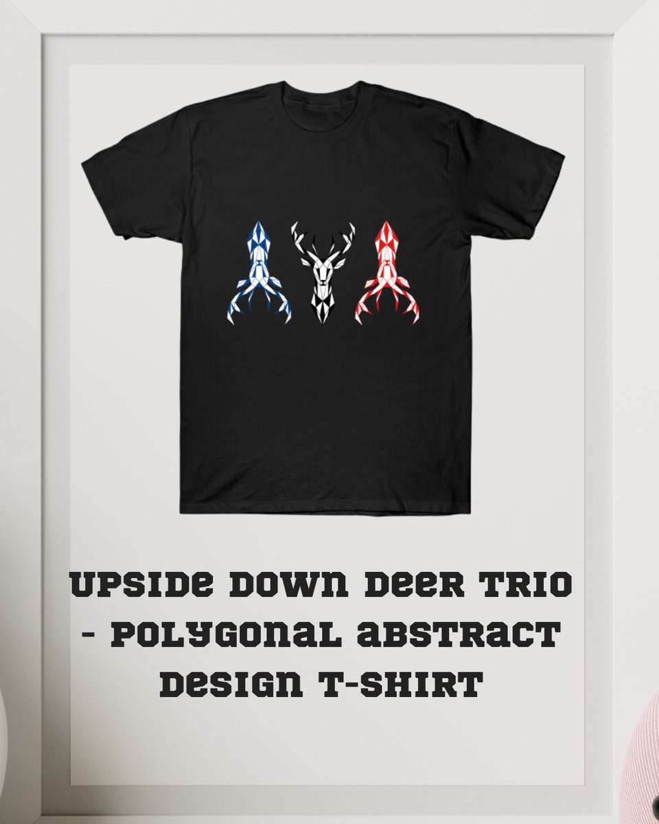 justsharing456's tweet image. Upside down Deer Trio - Polygonal abstract design T-Shirt
🦌🔺
If you interested, please click the link to shop or visiting homepage to exploring to more design.
tee.pub/lic/tLitSKA6dE0

#UpsideDownDeerTrio #PolygonalDesign #AbstractArt #DeerLove #NatureInspired #StandOutStyle