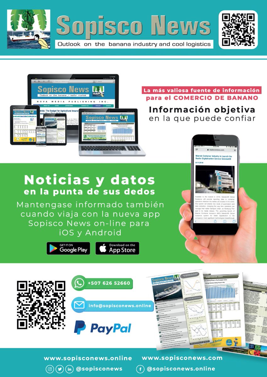 sopisconews's tweet image. #sopisconews #banano #Noticias #embarques #reportes #estadisticas #app