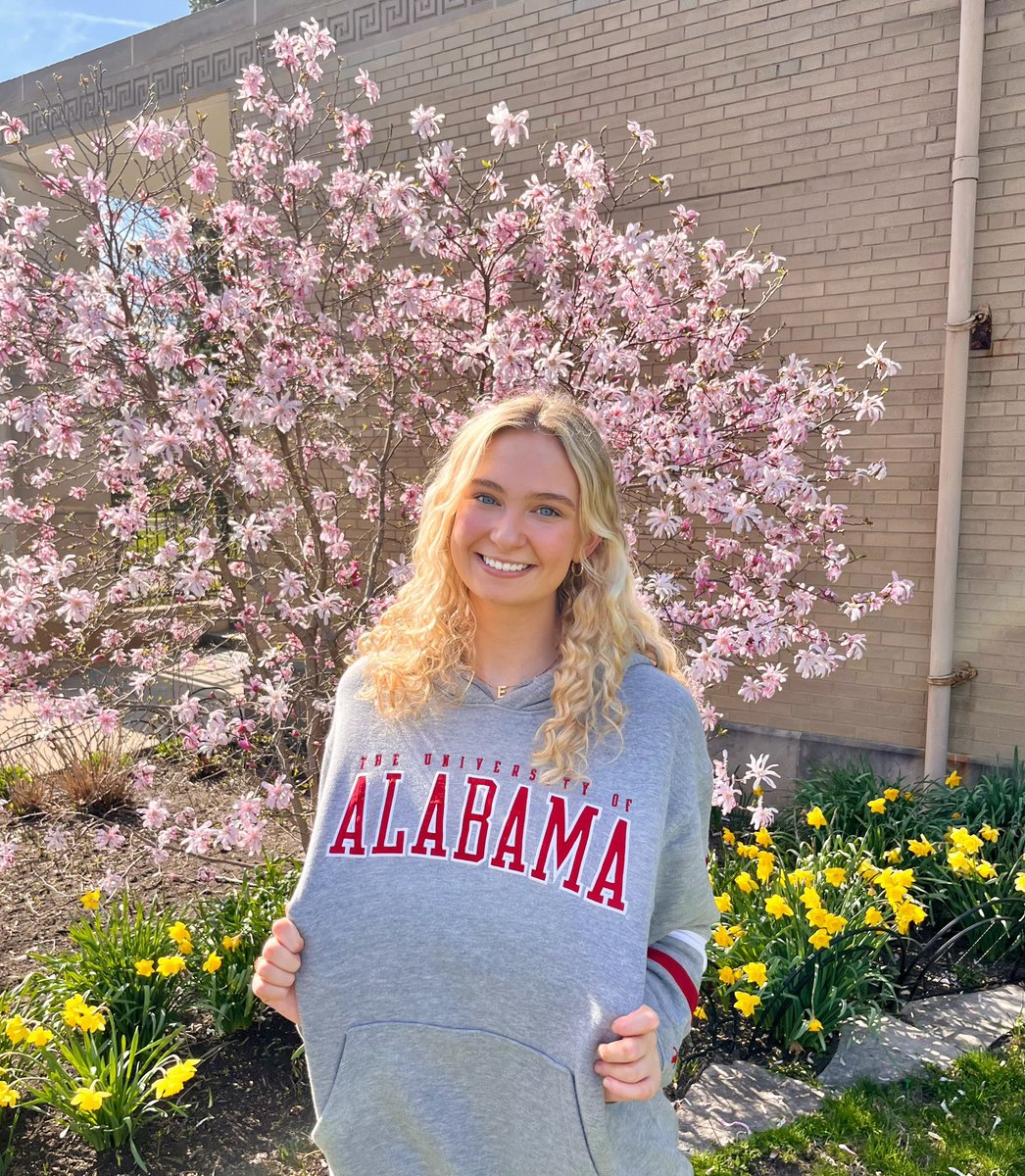 ellery_rees's tweet photo. I am so excited to share my verbal commitment to continue my athletic and academic career at the University of Alabama! The biggest thank you to all of my family, friends, teammates, and coaches who have supported me along the way. ROLL TIDE!!!❤️🤍🐘 #SEC https://t.co/11wCZhW91F