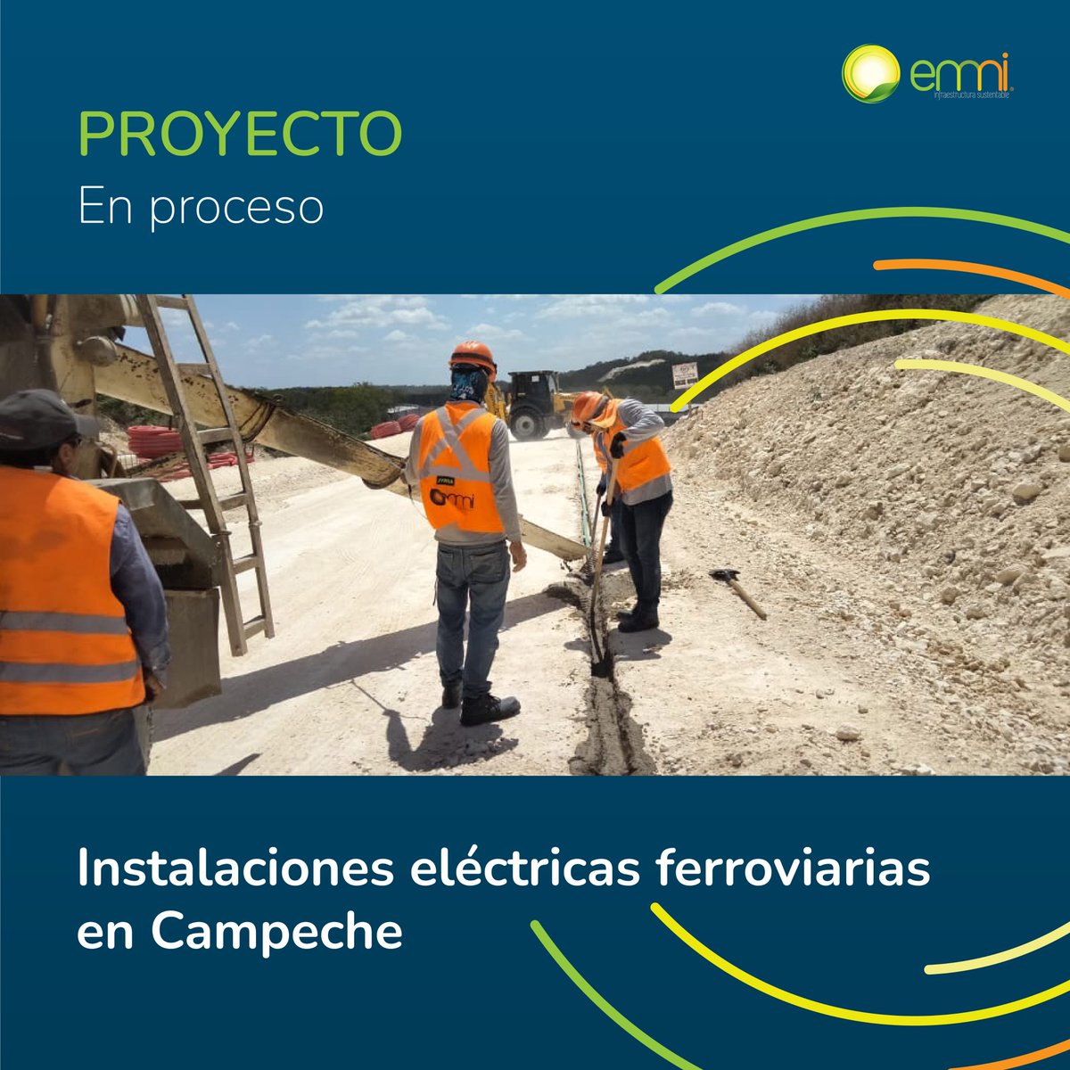 EMMI_Mexico's tweet photo. 👷🏻‍♂️#Proyecto de #InstalacionesElectromecánicas ferroviarias en Campeche, como parte del proyecto de infraestructura en desarrollo Tren Maya. Conoce más sobre este servicio en https://t.co/OqLKsXOzYl Mándanos mensaje o llena el formulario dentro del link.
#EMMI #EnergíasRenovables https://t.co/4xeS9gF0QP
