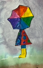 BPSHAWKS2's tweet photo. It's starting to look more like spring is here. We enjoyed painting on watercolour paper to make it look like rain in our pictures. We had fun creating unique umbrella people standing in the rain.
#BPSHawks2
#BPSHawkslearn
#BPSHawksrock
#WeareCBE https://t.co/2gdAolIcqQ
