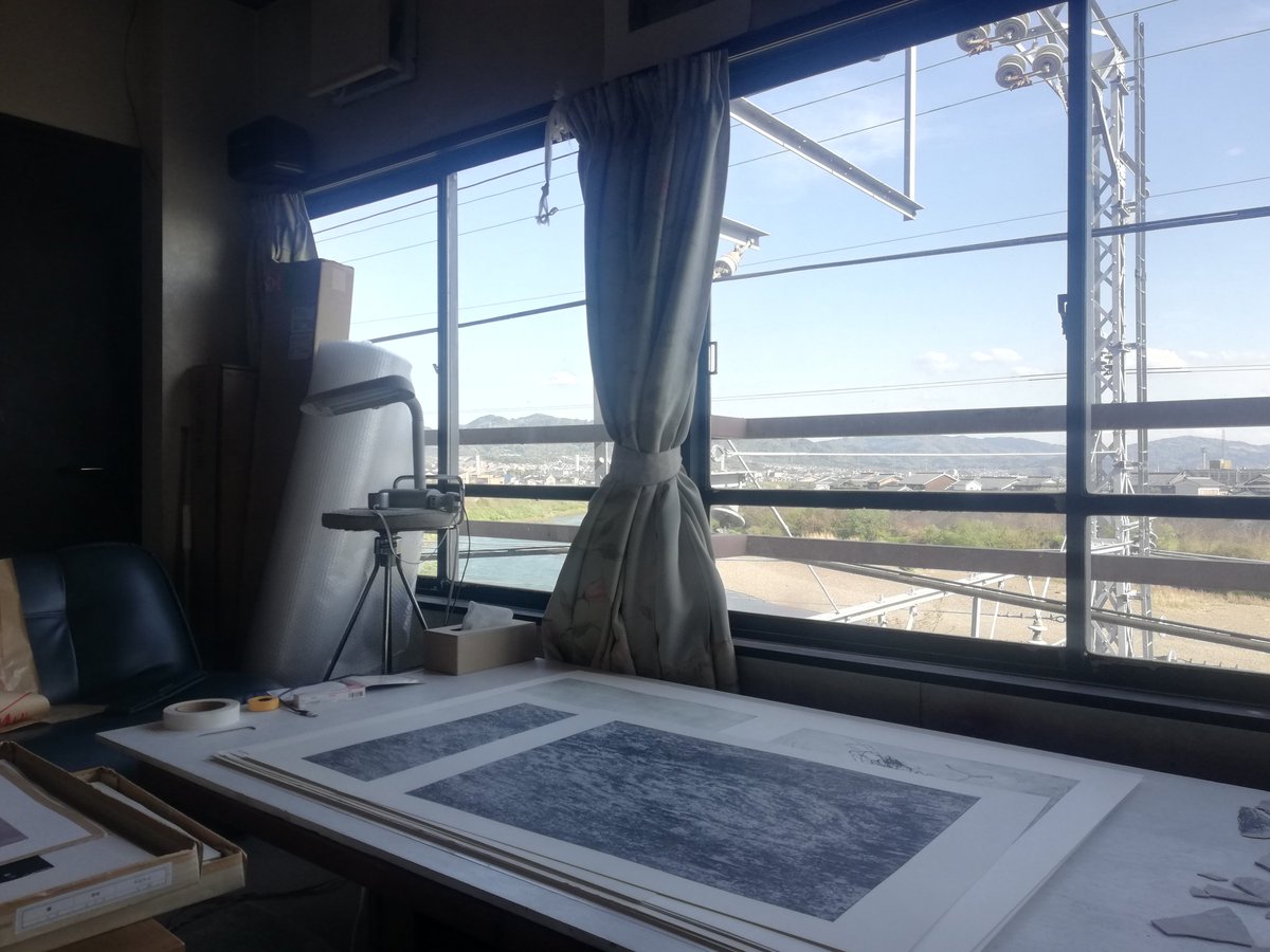 lightandmemory_'s tweet photo. A studio visit to @RYONISHIMURA589 in Kyoto... Deeply thanks to Ryo for sharing these works with us! https://t.co/ensujy6SVc