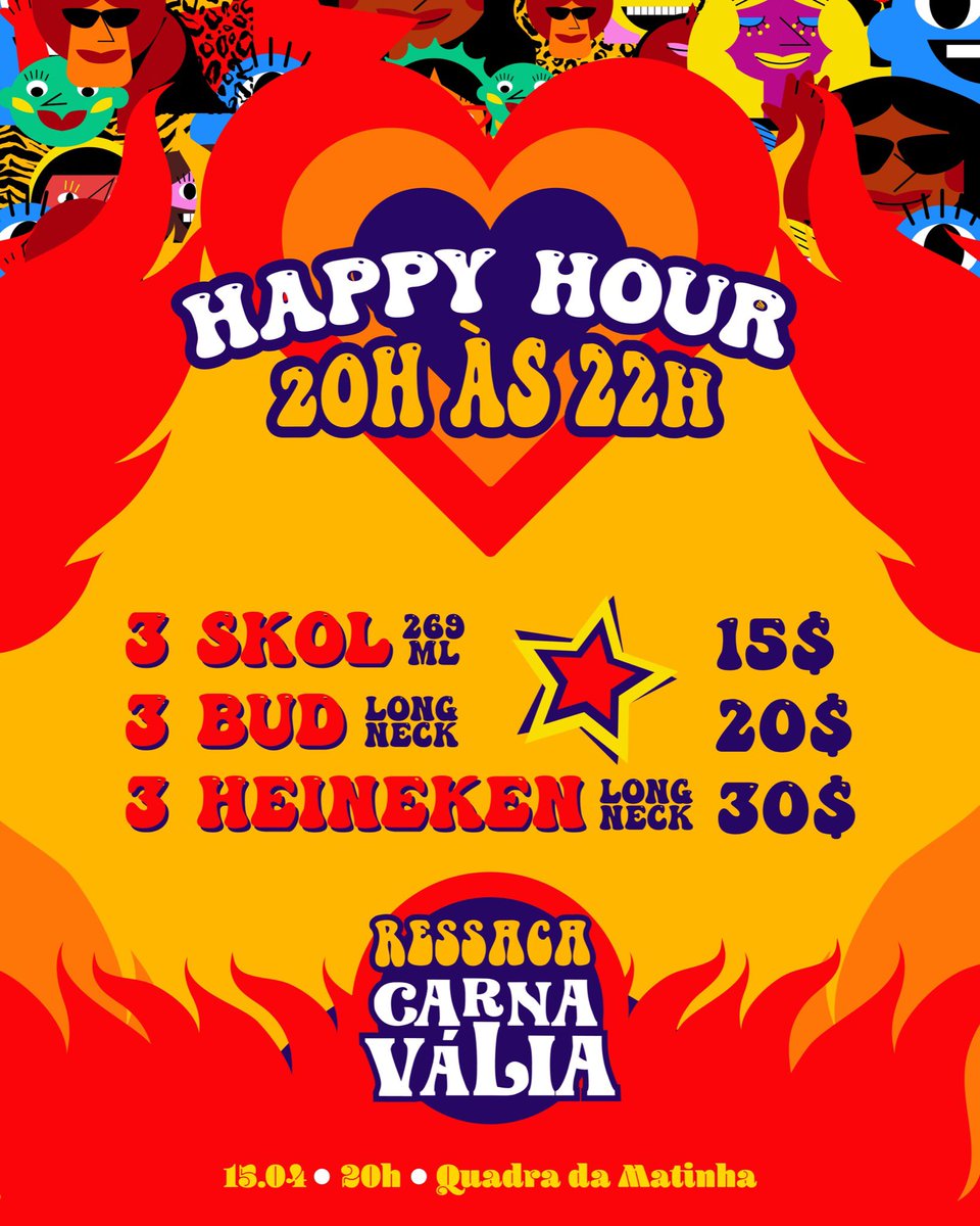 festcarnavalia's tweet photo. se tu achavas que não tinha como ficar melhor, veja só:

RESSACA COM HAPPY HOUR 🔥 https://t.co/SnwtBztGHY