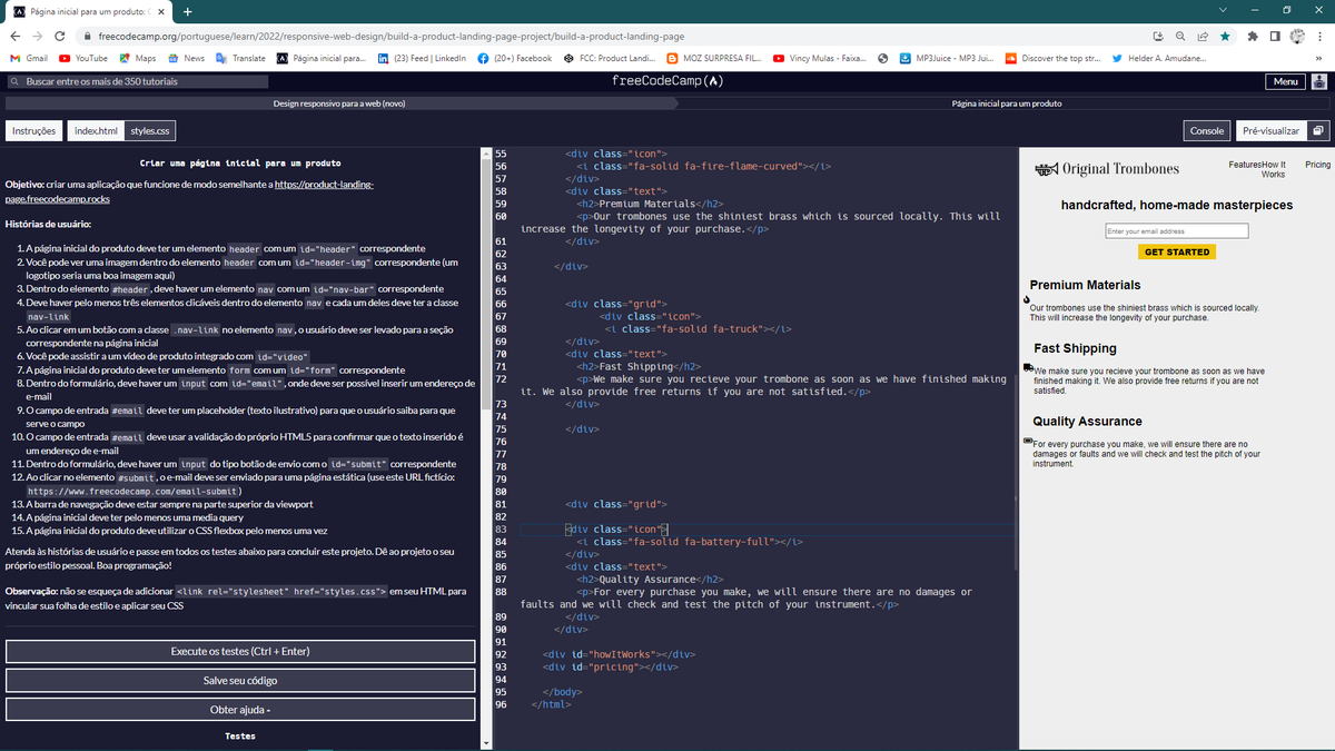 VicyKanivete's tweet photo. #FreeCodeCamp
#100DaysOfCode 
Continuing the journey...
Making a #ProductLandingPage https://t.co/3uTsdVF4Kj