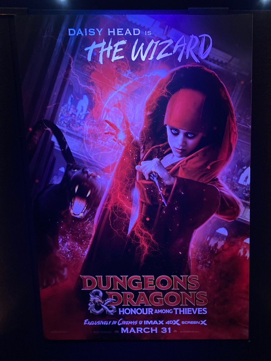 A couple of weeks ago we were at the #DungeonsAndDragons premiere watching my amazing sister Daisy on the big screen. We enjoyed it so much that, yesterday, my parents and I went to watch it again. Such a great film, such a great performance from Daisy - I couldn’t be more proud!