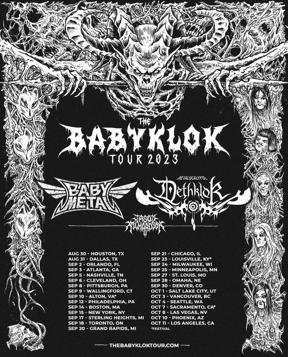 brendonsmall's tweet image. Excited to announce METALOCALYPSE: ARMY OF THE DOOMSTAR (the movie) DETHALBUM IV, THE ADS MOVIE SOUNDTRACK and of course the #BABYKLOK TOUR w the mighty BABYMETAL. #DETHKLOK #METALOCALYPSE #ITWILLBEBRUTAL