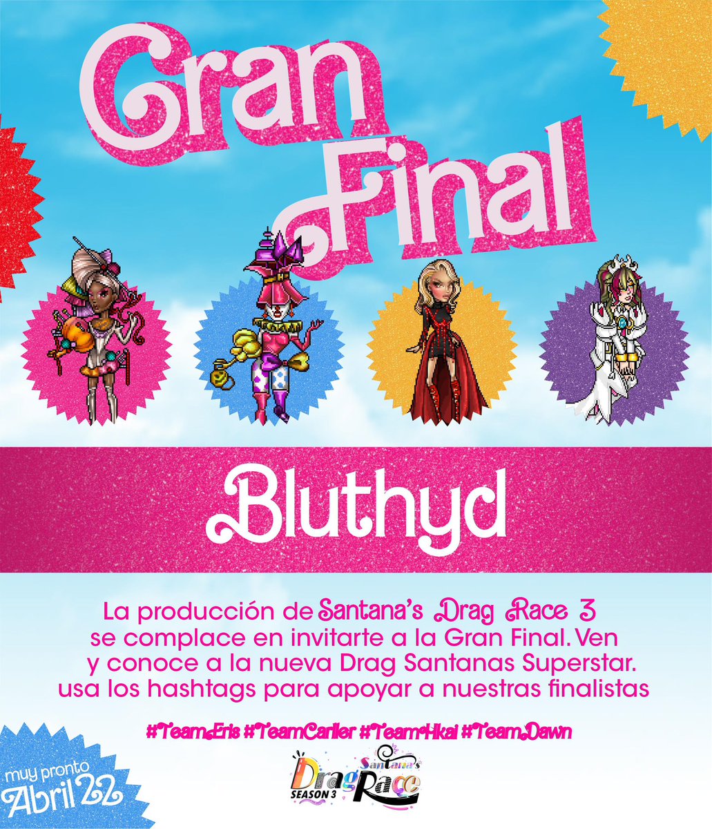 AzulMELA1's tweet photo. Omg, después de 100 años la final!
#SantanasDragRaceGranFinal @SantanaDragRace
#TeamEris #TeamHkai
#TeamDawn #TeamCarller https://t.co/eLP0jXZPEx