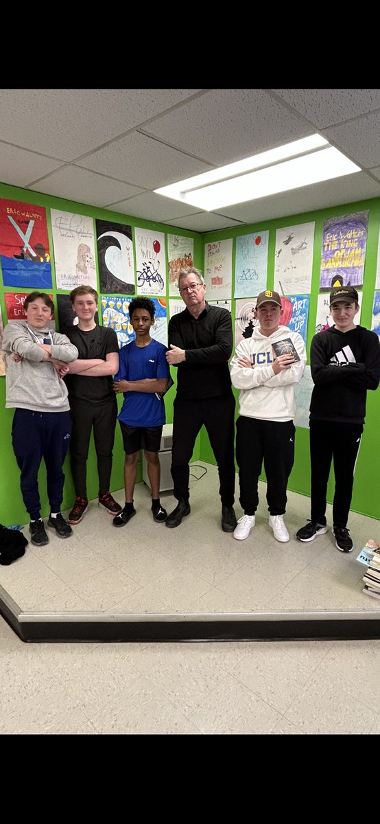 Best presenter I’ve heard in my 27 years in education! Eric Walters engaged the Highview Gr.4-8 students; shared amazing stories; made us laugh; simply DYNAMIC! He changed a lot of kids’ minds about the importance of reading! Hats off to Eric! Keep writing!
⁦<a href="/EricRWalters/">Eric Walters</a>⁩