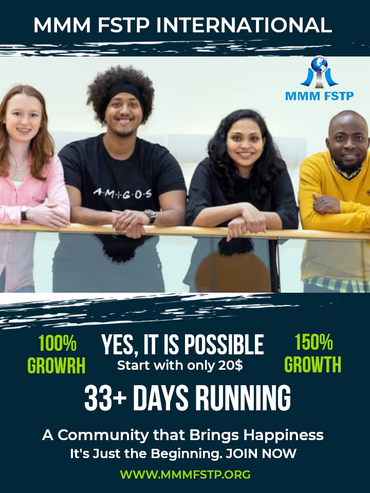 Mmmfstp2023's tweet photo. Yes, it's possible to earn upto 100% to 150% Growth
33+ Days Running. A community that brings happiness.
It's just a beginning...

🚀 HURRY 🚀 HURRY to Become a member of the 💎 MMM FSTP 💎 TEAM

Join Today
https://t.co/aWgtTlSkLI
 #cryptocurrency #MMMFSTP #MMMglobal
#bestearning https://t.co/HOkJAi5cl0