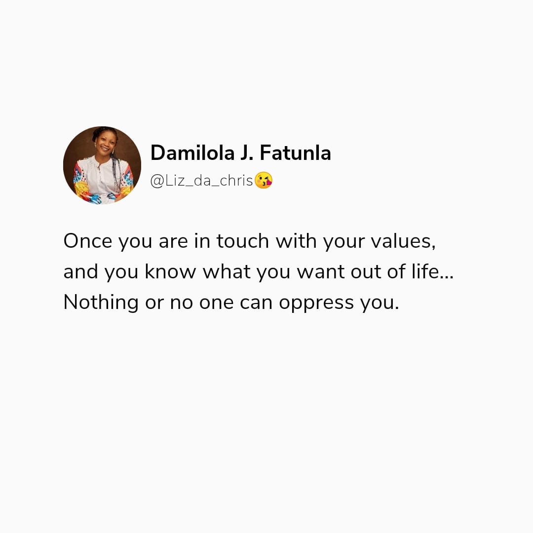If you often feel victimized or oppressed when someone shares their success stories or achievement, you need to recheck if your values are still intact.

Nothing should pressure you.

Stay in touch with your values, and clearly define what you want out of life.