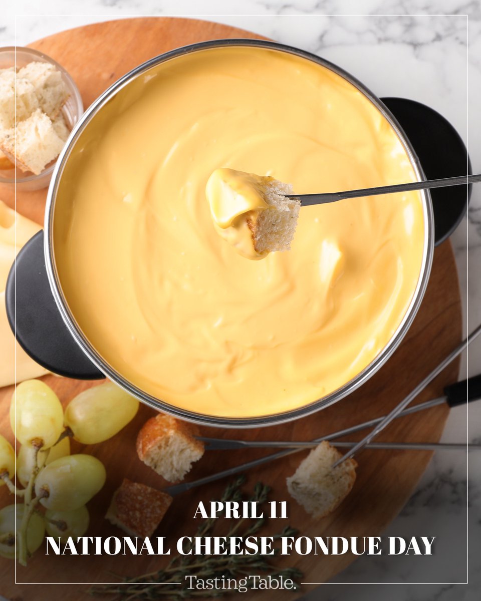Dip away — it's National Cheese Fondue Day. 🫕