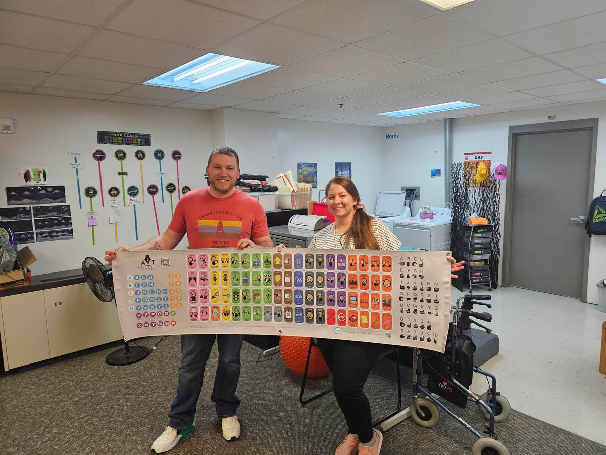Way to go Mrs. Muston, your new Communication Board will make a big difference - thank you #WeAllHaveAVoice for making it possible!

@eastmiddlesc  
<a href="/siouxcityschool/">Sioux City Community School District</a> 
<a href="/JuniorLeague/">The Junior League</a> 
<a href="/TalkToMeAAC/">TalkToMeTechnologies</a> 
Missouri River Historical Development, Inc - MRHD