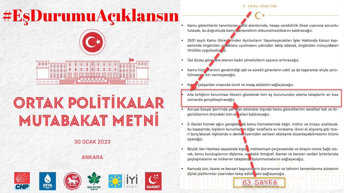 eesdurumutayini's tweet photo. Eşimizle çocuğumuzla aynı evi paylaşmak en doğal hakkımızdır Tek isteğimiz kadroya geçecek sözleşmeli personeller olarak eş durumu mazeretinde süre şartı olmamasıdır @kilicdarogluk @meral_aksener @eczozgurozel @veliagbaba @avukatayhanerel @ikoncuk #EşDurumuAçıklansın https://t.co/CKVSH4FQoU