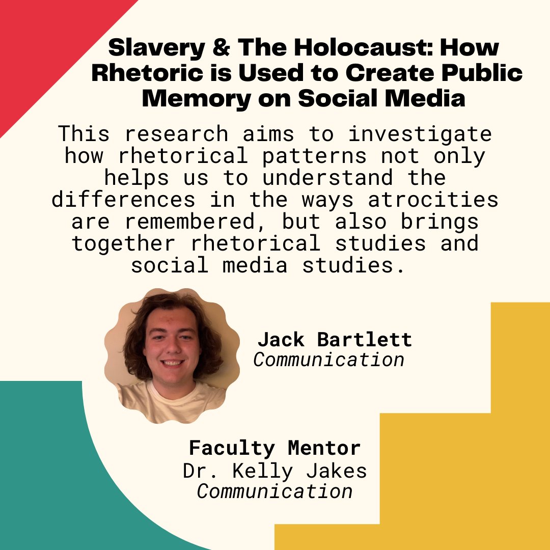 Who's presenting at #cofcexpo👀 Stop by TD Arena Thursday 10:30-1 and check out #cofccomm student research!