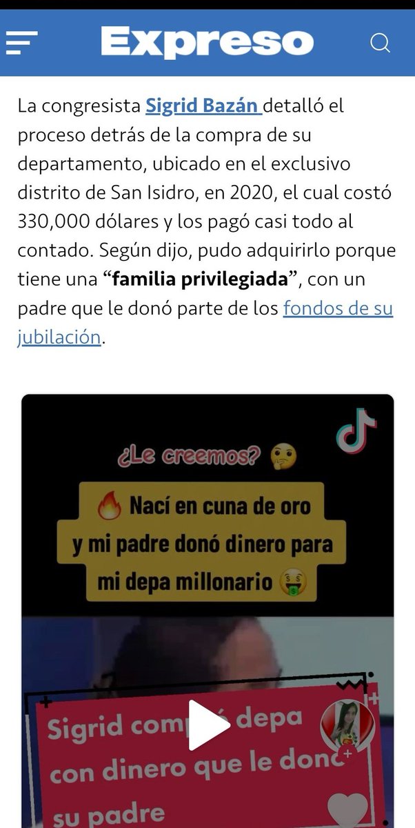 JCPP17's tweet photo. Sigrid Bazán : compre mi depto con la rentabilidad de la AFP de mi VIEJO.
QUIERE DECIR QUE EL SISTEMA DE LA AFP funciona. https://t.co/JZtEWVbSWz