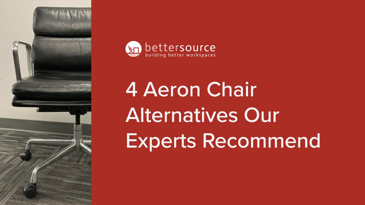 ABetterSource's tweet image. We asked our team of experts to recommend Aeron chair alternatives for a variety of budgets. 

Learn more at linkedin.com/pulse/4-aeron-…

Shop all task and conference seating at lnkd.in/g7NpCxtb #officeseating #taskchair #ergonomicoffice #expertadvice