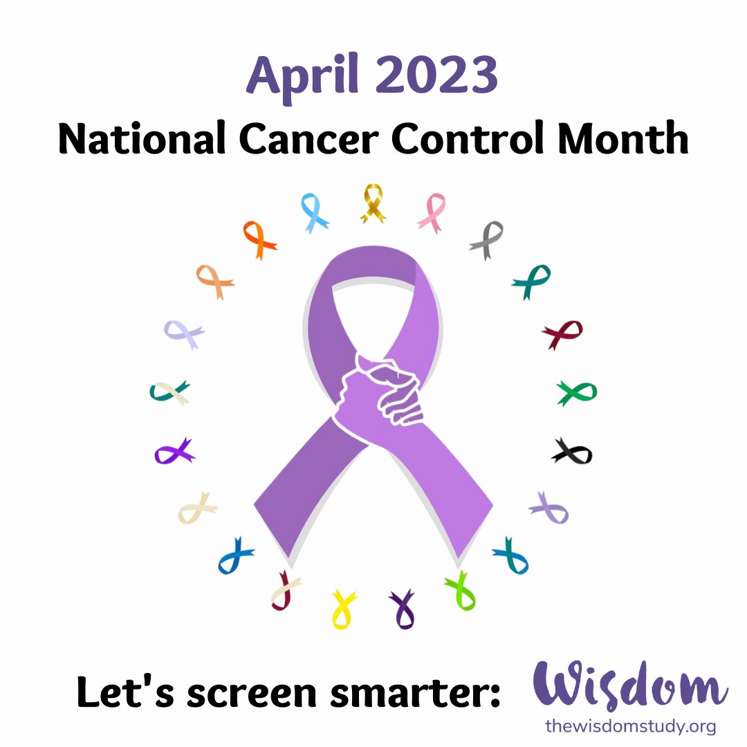 thewisdomstudy's tweet image. During #NationalCancerControlMonth, we strive to control #cancer by promoting healthy lifestyles and improved #screening.

The WISDOM Study is committed to improving the science of  #breastcancer screening and personalizing screening recommendations to each woman&apos;s unique risk.
