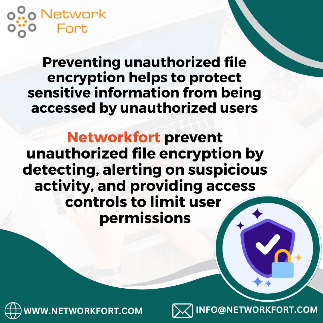 #NetworkFort prevents attacks from happening in the first place.
NetworkFort not only detects and prevents #unauthorized #fileencryption but also rolls back your files to their initial state safely in case of any doubt or suspicion of an attack.