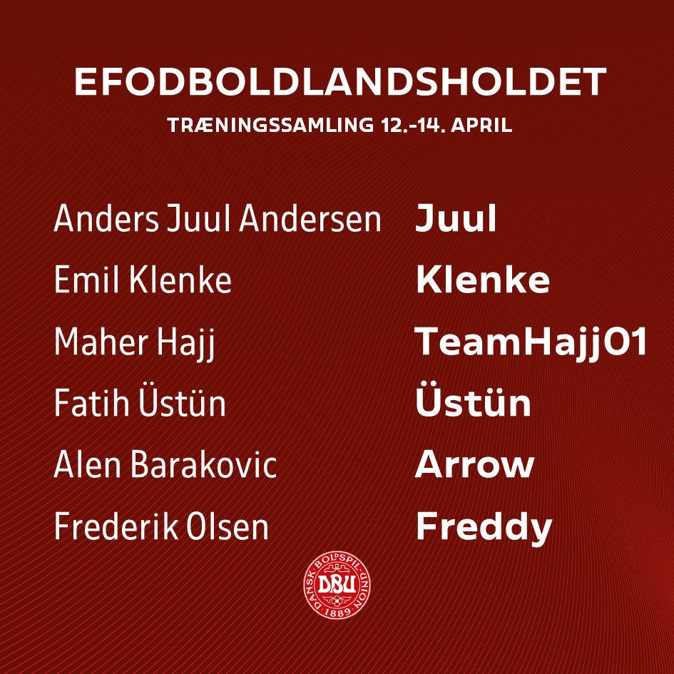 dbuefodbold's tweet photo. Landstræner, Dennis Nordenbøl, har valgt seks spillere til den kommende træningssamling.
En af dem er Anders Juul Andersen, der for første gang er udtaget til landsholdet 👊

Derimod sidder rutinerede spillere som Vejrgang og Marcuzo over i denne omgang. https://t.co/AKutUOOXGz