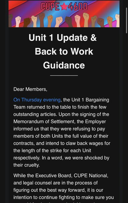 Many TAs at <a href="/MyCarletonU/">Carleton University Students</a> (me included) regularly go over their fixed hours &amp; NEVER fight for overtime nor pass extra work to CIs &amp; faculty b/c we genuinely care about helping students

So to find out our wages are getting docked b/c of a legal strike...

Shame on CU