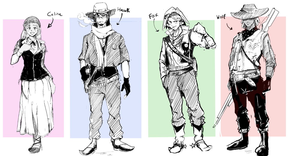 #PortfolioDay I'm a manga artist and character designer. 