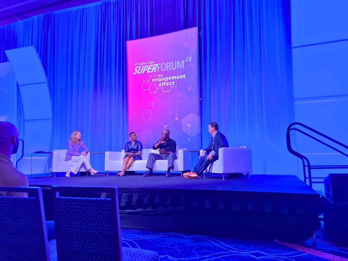 Higher Logic (@higherlogic) on Twitter photo Earlier this morning at #hlsuperforum!
Thank you to Michelle Mason and <a href="/ReggieHenry/">Reggie Henry, CAE</a> for joining <a href="/ebrookes/">Erika Jolly Brookes</a> and Kevin Boyce for our keynote discussion today.
<a href="/ASAEcenter/">ASAE</a> #assnchat #associations Earlier this morning at #hlsuperforum!
Thank you to Michelle Mason and <a href="/ReggieHenry/">Reggie Henry, CAE</a> for joining <a href="/ebrookes/">Erika Jolly Brookes</a> and Kevin Boyce for our keynote discussion today.
<a href="/ASAEcenter/">ASAE</a> #assnchat #associations