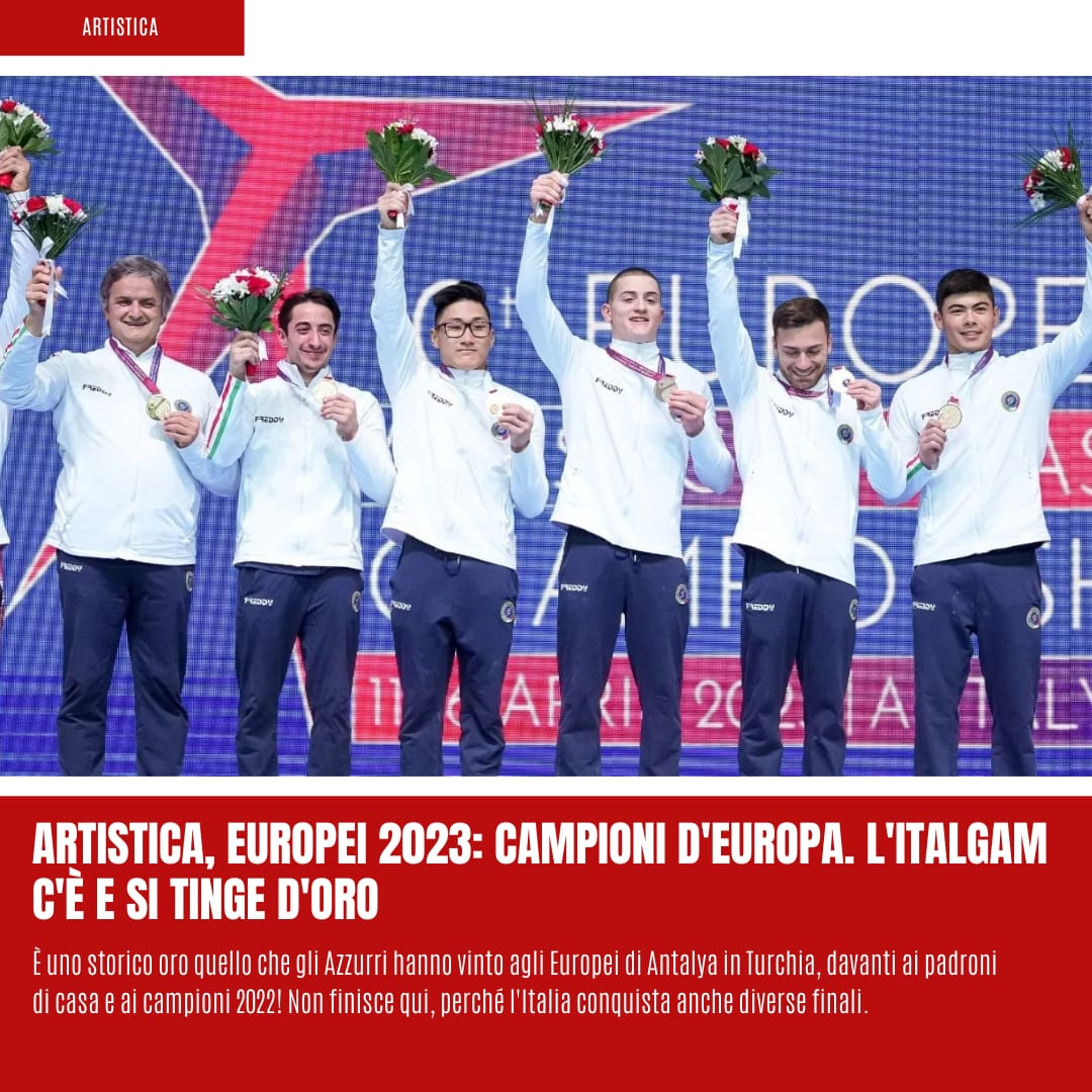 ginnasticando's tweet photo. 🔴 L’Italgam c’è e si tinge d’oro!

È  uno storico oro quello che gli azzurri hanno vinto agli Europei di Antalya in Turchia, davanti ai padroni di casa e ai campioni 2022.

👉 leggi qui: https://t.co/IYNNCuPD8i 

📸Foto: European Gymnastics https://t.co/uGaTGneBgh
