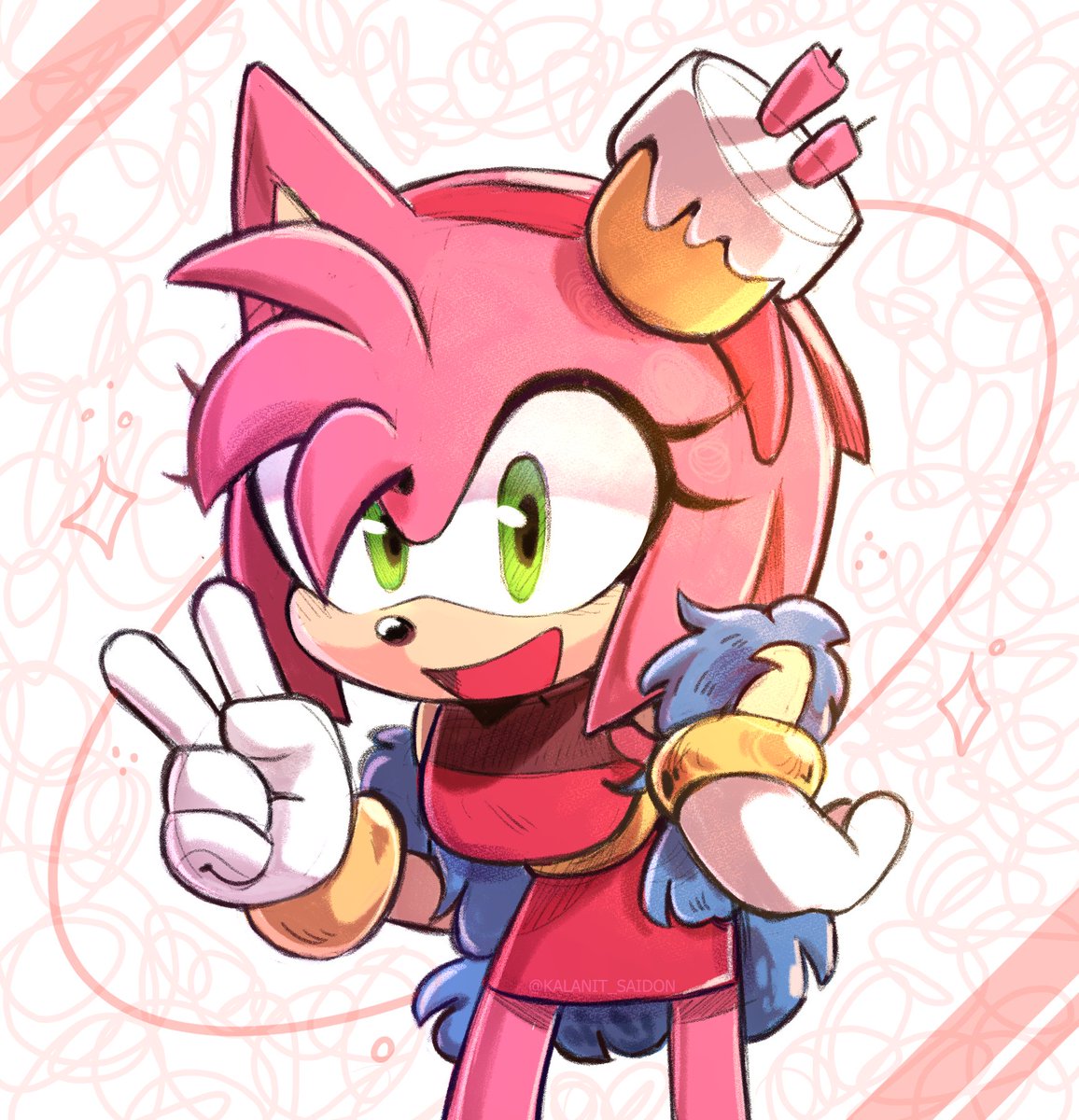 It's been so long since I've drawn Amy Rose 😭❤️
#ArtistOnTwitter #SonicTheHedgehog #SONIC