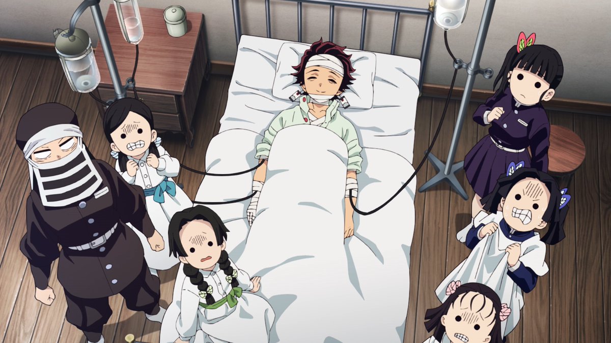 Meanwhile, from Inosuke's POV... 🐗 

via Demon Slayer: Kimetsu no Yaiba Swordsmith Village Arc Episode 1 streaming on <a href="/Crunchyroll/">Crunchyroll</a> 🦡