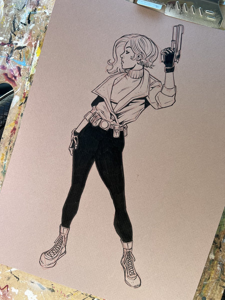 drew_moss's tweet photo. #katecorrigan #hellboy #bprd #wip #drawingincars have a good week. https://t.co/CzMLOKiIfj