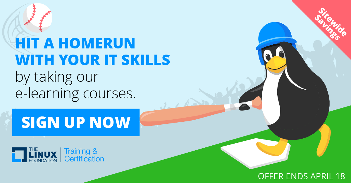 LFE_Foundation's tweet photo. Improve your batting average for 30% off with ๐ง Linux Foundation ๐ง training & certifications. Join the team today: https://t.co/39GgWOYdB9
#LearnLinux #ITcertification #ITjobs #ITcareers #TechJobs #DevJobs #HireDevelopers #OpenSourceCareers https://t.co/LhGzy1G01S