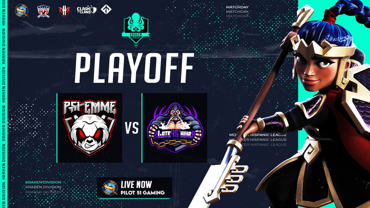 Monster League (@leaguehispanic) on Twitter photo And to finish this day and Round of 16
⚔️MHL Kraken Division⚔️
The match between <a href="/EMME_Coc/">EMME eSports</a> and <a href="/2L4Shiver/">2Late4S'hiver</a>
⏰️2023-04-11, 19:05 UTC 3:05 EDT
<a href="/pilot51gaming/">PILOT 51 GAMING</a>
twitch.tv/pilot51gaming?… And to finish this day and Round of 16
⚔️MHL Kraken Division⚔️
The match between <a href="/EMME_Coc/">EMME eSports</a> and <a href="/2L4Shiver/">2Late4S'hiver</a>
⏰️2023-04-11, 19:05 UTC 3:05 EDT
<a href="/pilot51gaming/">PILOT 51 GAMING</a>
twitch.tv/pilot51gaming?…