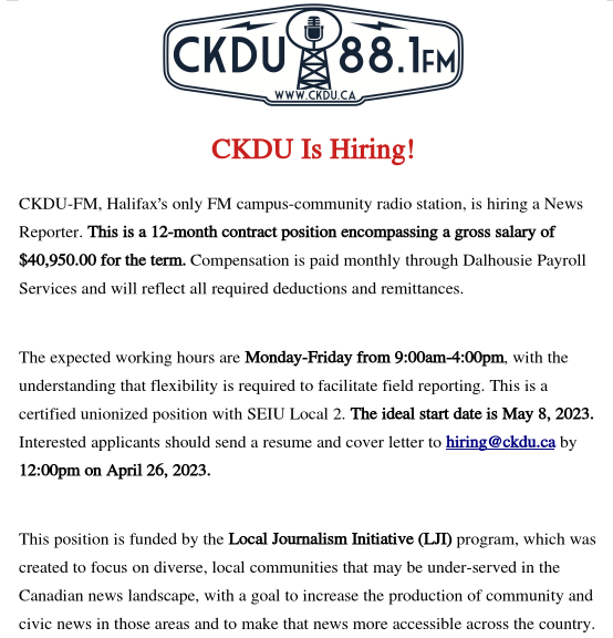 CKDU 88.1FM tweet media