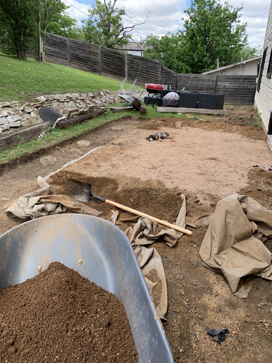 Human: I want to be able to relax in the garden, so I’m going to spend days doing back-breaking labor to make a nice spot. 

Dog: