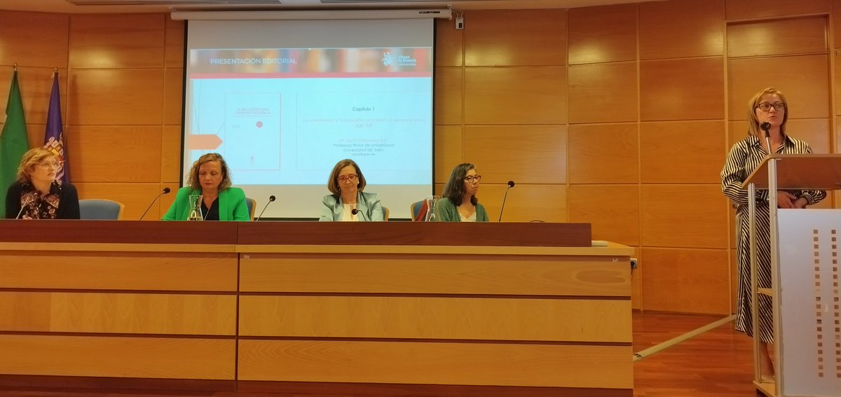 Presentación editorial del libro "La Inclusión como forma de excelencia, estrategias para la docencia universitaria inclusiva"
 <a href="/UjaResponsable/">UJA Responsable</a> <a href="/ujaen/">Universidad de Jaén</a>
<a href="/imartinezlozano/">Isabel Martinez</a> <a href="/Fundacion_ONCE/">Fundación ONCE</a>
 <a href="/SotomayorEva/">Eva Sotomayor</a>  <a href="/TeresaAmezcuaA/">Teresa Amezcua Aguilar</a> 
 <a href="/JCortesM/">Javier Cortés</a>  <a href="/chalucena/">Adriana (Chá) Lucena </a>