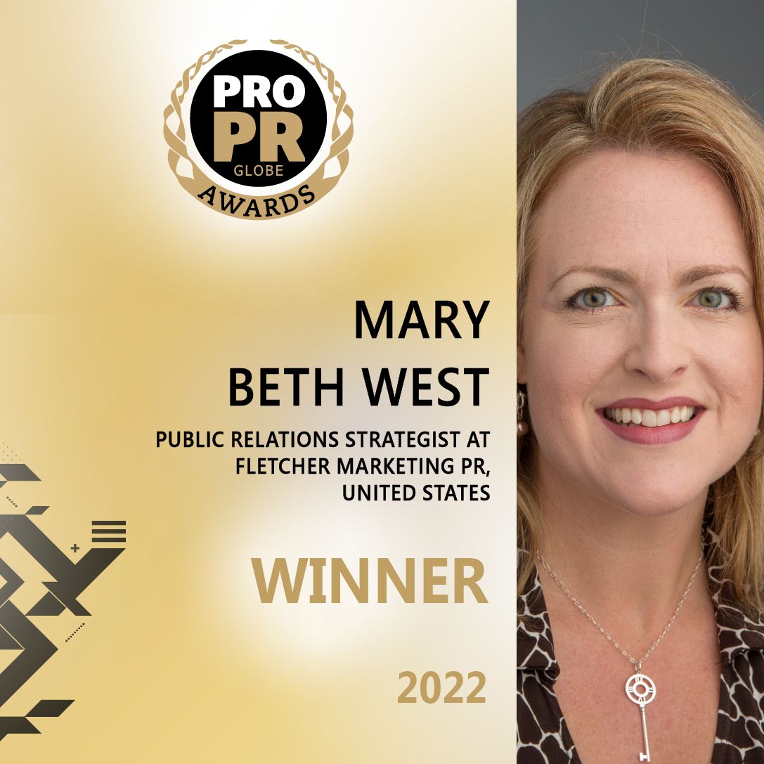 fletcherpr's tweet image. Congratulations, @marybethwest! She is a Pro PR Globe award recipient for 2022. Check out how she utilizes her strategic communication abilities here: pro-pr.com/people/mary-be… #PRAward #ProPR