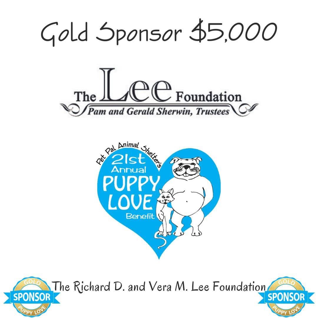 📣📣📣
THANK YOU to The Lee Foundation Pam and Gerald Sherwin, Trustees for your Puppy Love Gold Sponsorship!
❤️🐶❤️