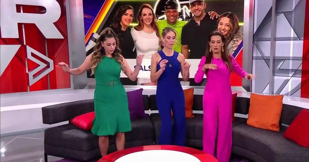 AlRojoVivo's tweet photo. Las presentadoras y reporteras del show #AlRojoVivo de #Telemundo, #LourdesStephen, #JessicaCarrillo y #AzucenaCierco muestran talento para bailar salsa.
VIDEO => https://t.co/GlXj3FWzpM #famosos #watchnow #celebridades https://t.co/wN4W13BHtH