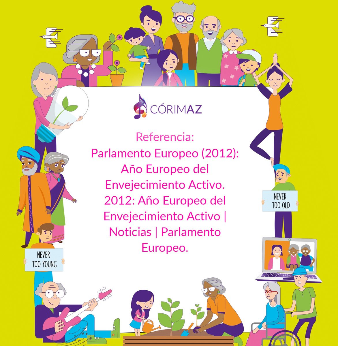 lazoscorimaz's tweet photo. ¿Sabes qué año fue designado como el Año europeo del envejecimiento activo y la solidaridad intergeneracional?
Conoce más > https://t.co/wKtfpKXMq3

#GIWT2023 #IGweek #Intergenerationalweek 
#corimaz #adultosmayores #abuelos #intergeneracional #musica https://t.co/9nQaV8Re9U