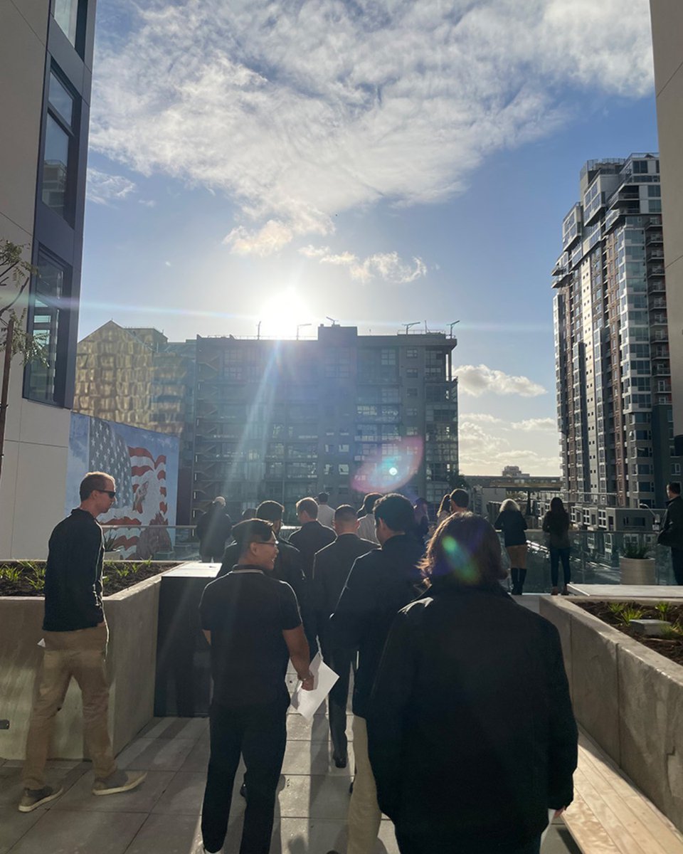 Thank you to the ULI San Diego-Tijuana Partnership Forum Group 5 first tour of the year at The Helm, Carrier Johnson’s new affordable housing community! Special thanks to Cristina Martinez, Affirmed Housing, and TC, Solari Enterprises. #affordablehousing #DowntownSanDiego